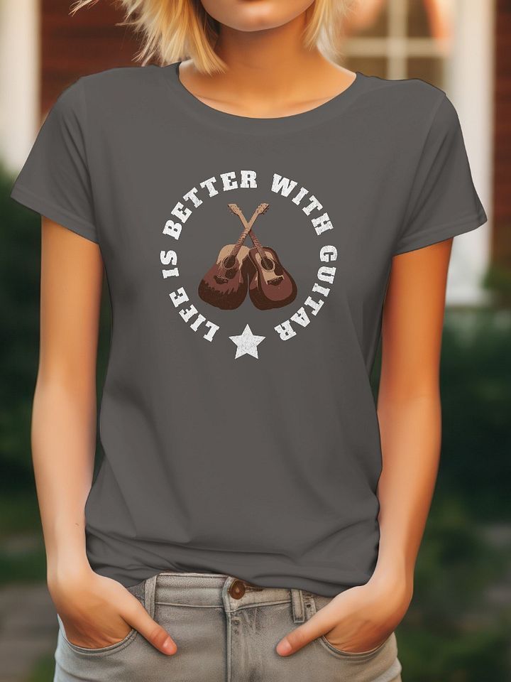 Life Is Better With Guitar Acoustic T-Shirt product image (1)