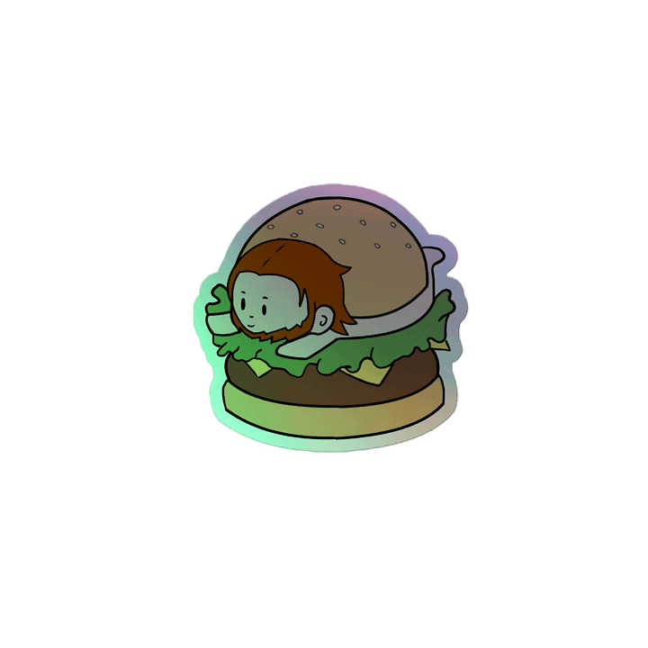 Burger Babe Holographic Sticker product image (2)