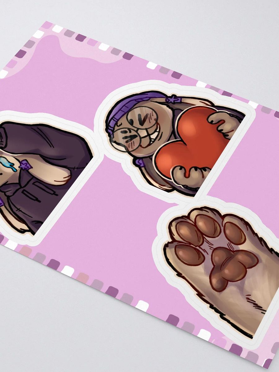 Flammtastic Sticker Sheet 4 (Salute, Heart, Beans) product image (2)