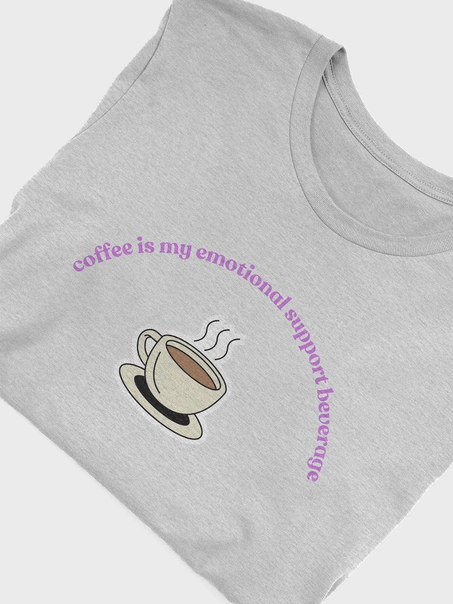 Coffee=Emotional Support T-Shirt (purple) product image (5)