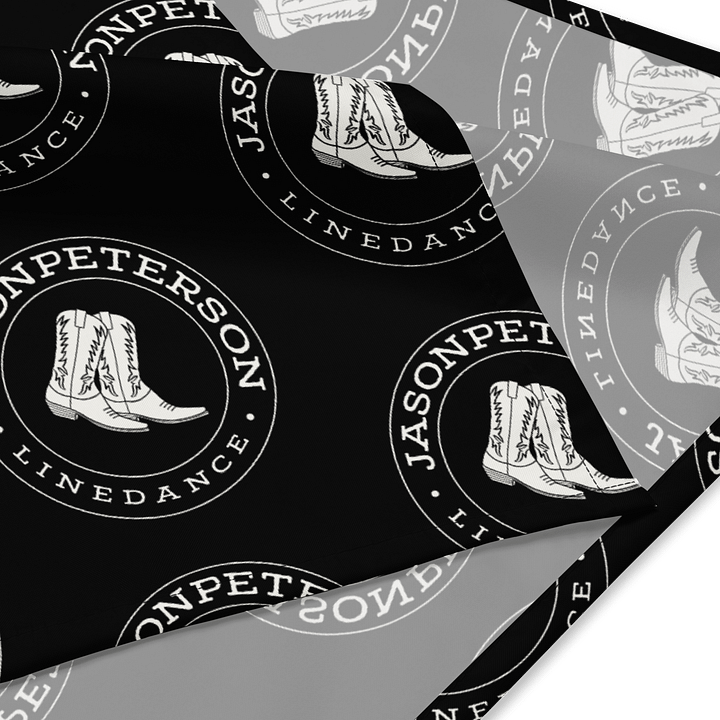 JPLinedance Black All-Over Bandana product image (2)