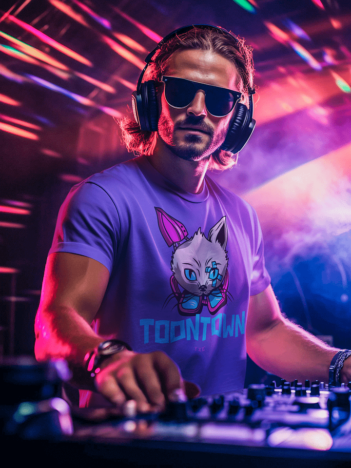 Cyberpunk Feline Fusion Town town YXE Logo Design product image (1)