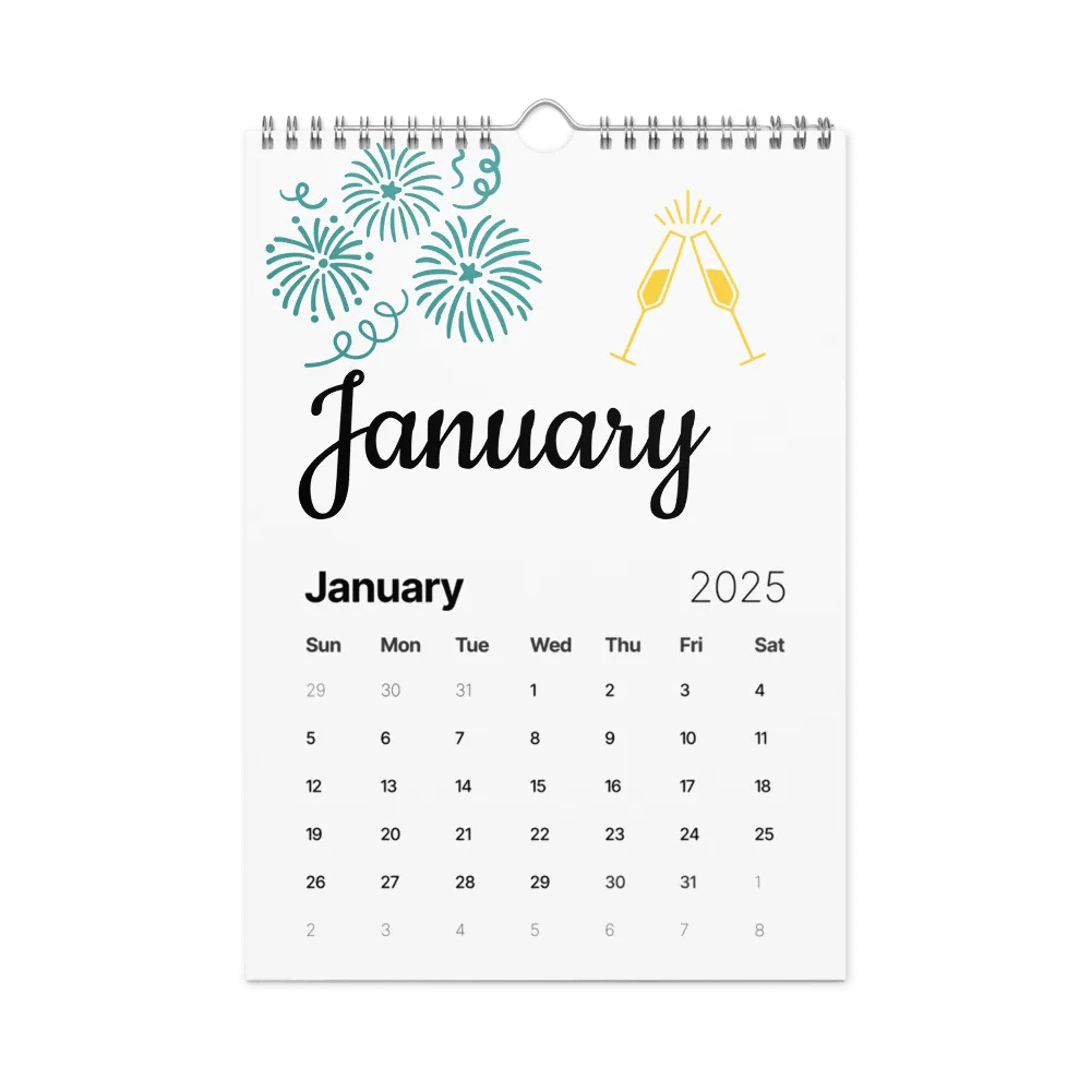 Squiggle 2025: Wall Calendar product image (6)
