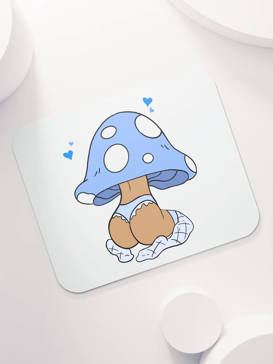 Mushroom Baddie Desk Mat - Light Blue product image (7)