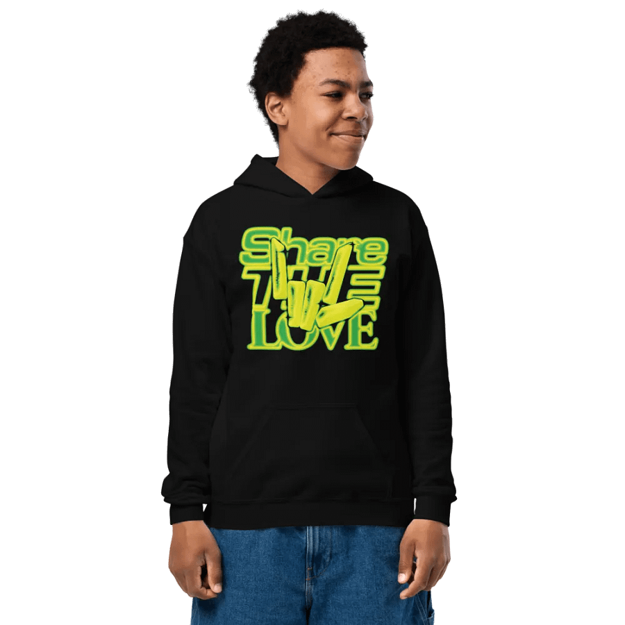 3D Share The Love Youth Hoodie product image (1)