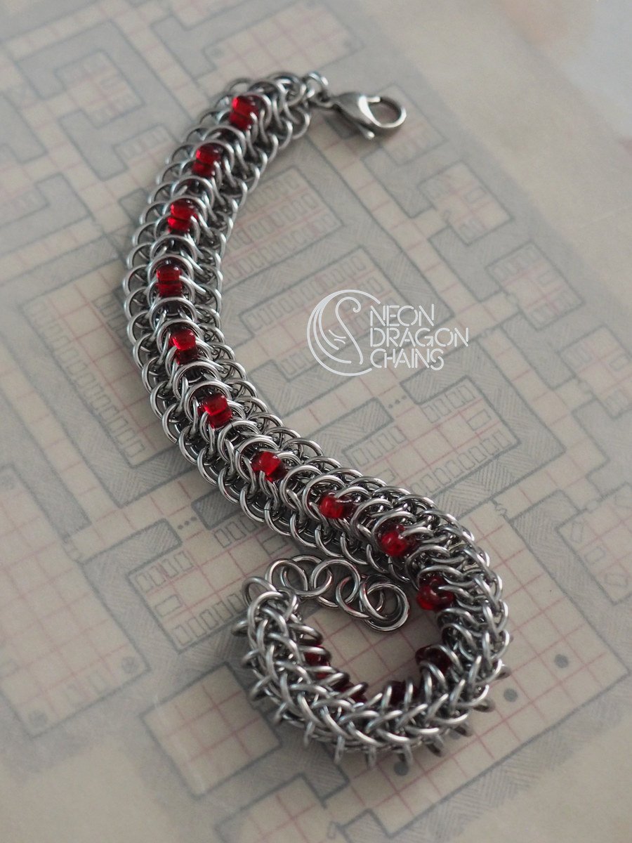 Infernal Dragonback Bracelet / Halloween OOAK product image (3)