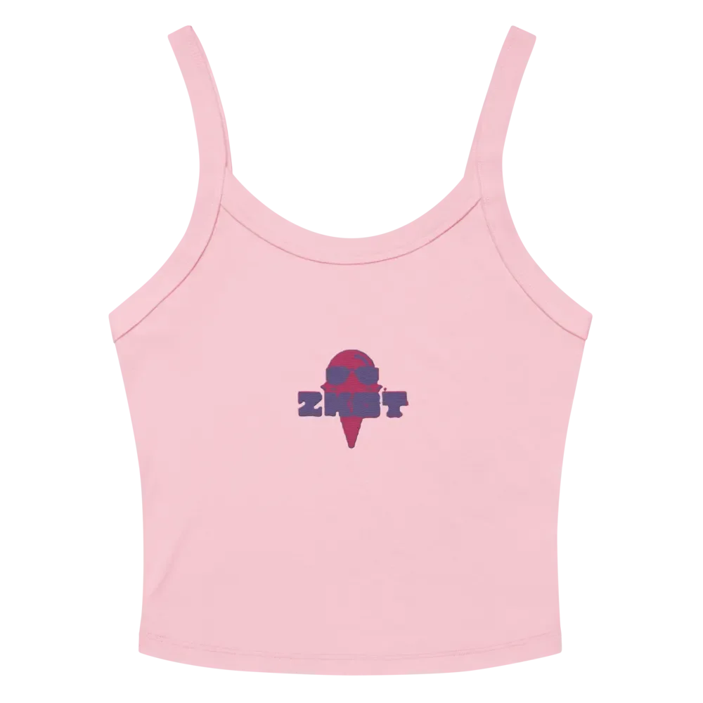 Women's Micro Ribbed Pink Logo ZKOT Tank Top - Show your Support with Style - Womenswear product image (2)