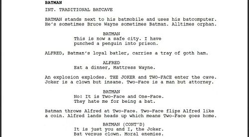 AI wrote a batman script, and now.i want a full series of comics 😂
