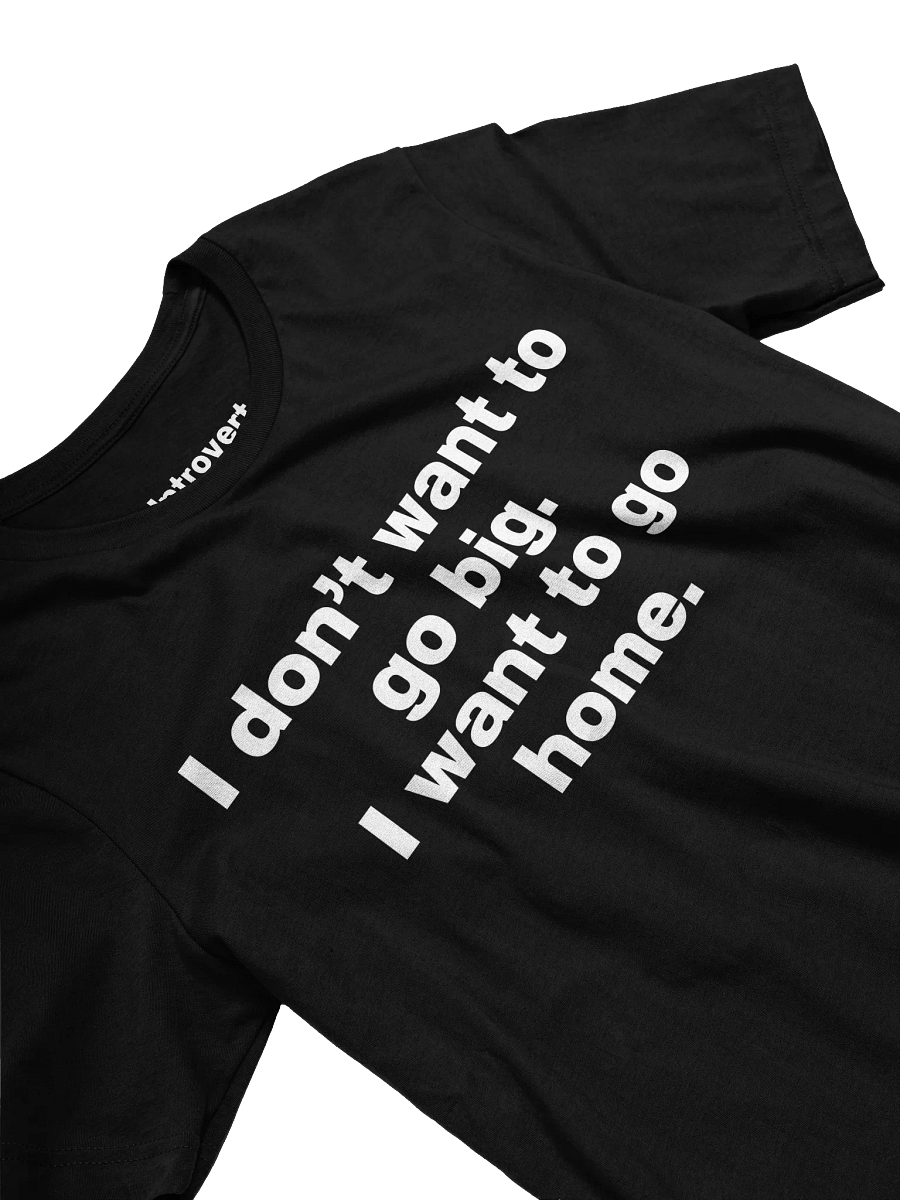 I don't want to go big. I want to go home. Unisex T-Shirt product image (33)