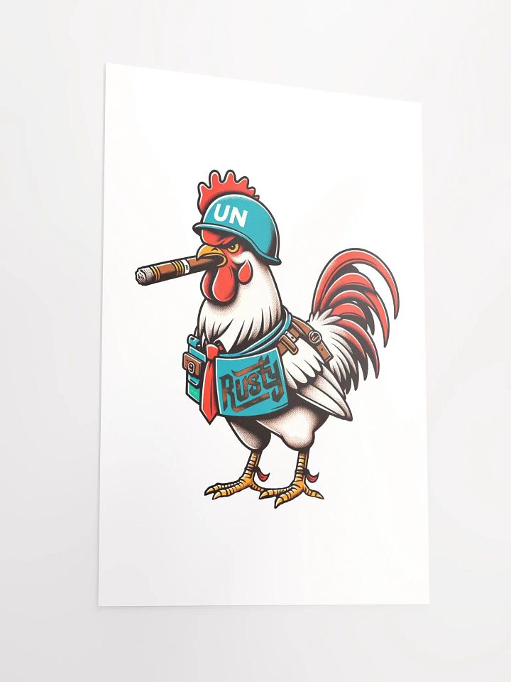 The Rusty Rooster Matte Paper Poster! product image (2)