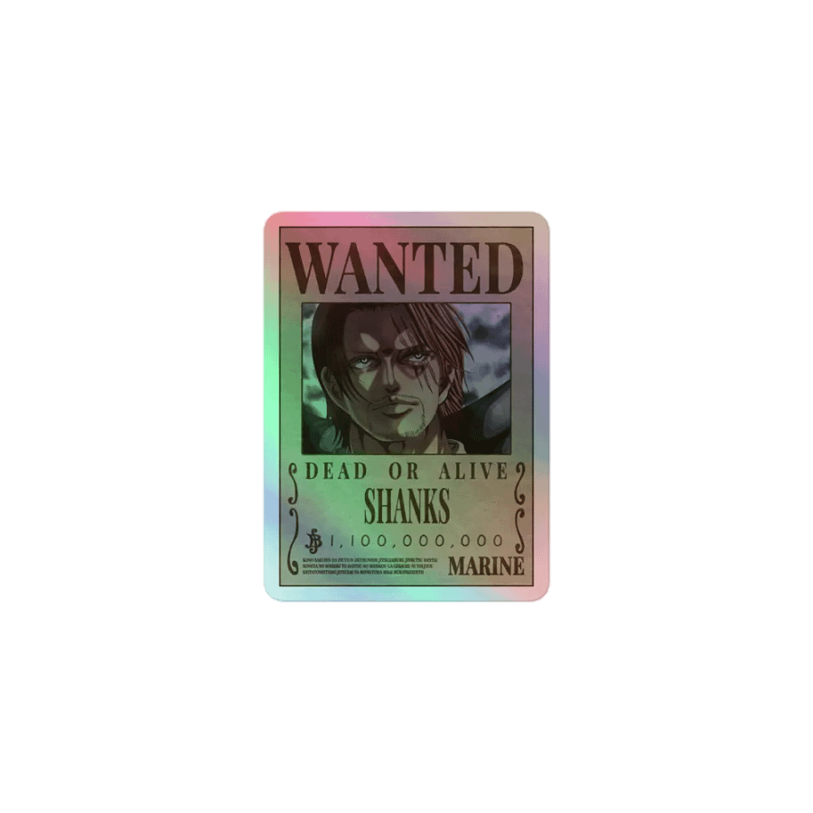 Shanks Wanted Holographic Sticker Sheet product image (6)