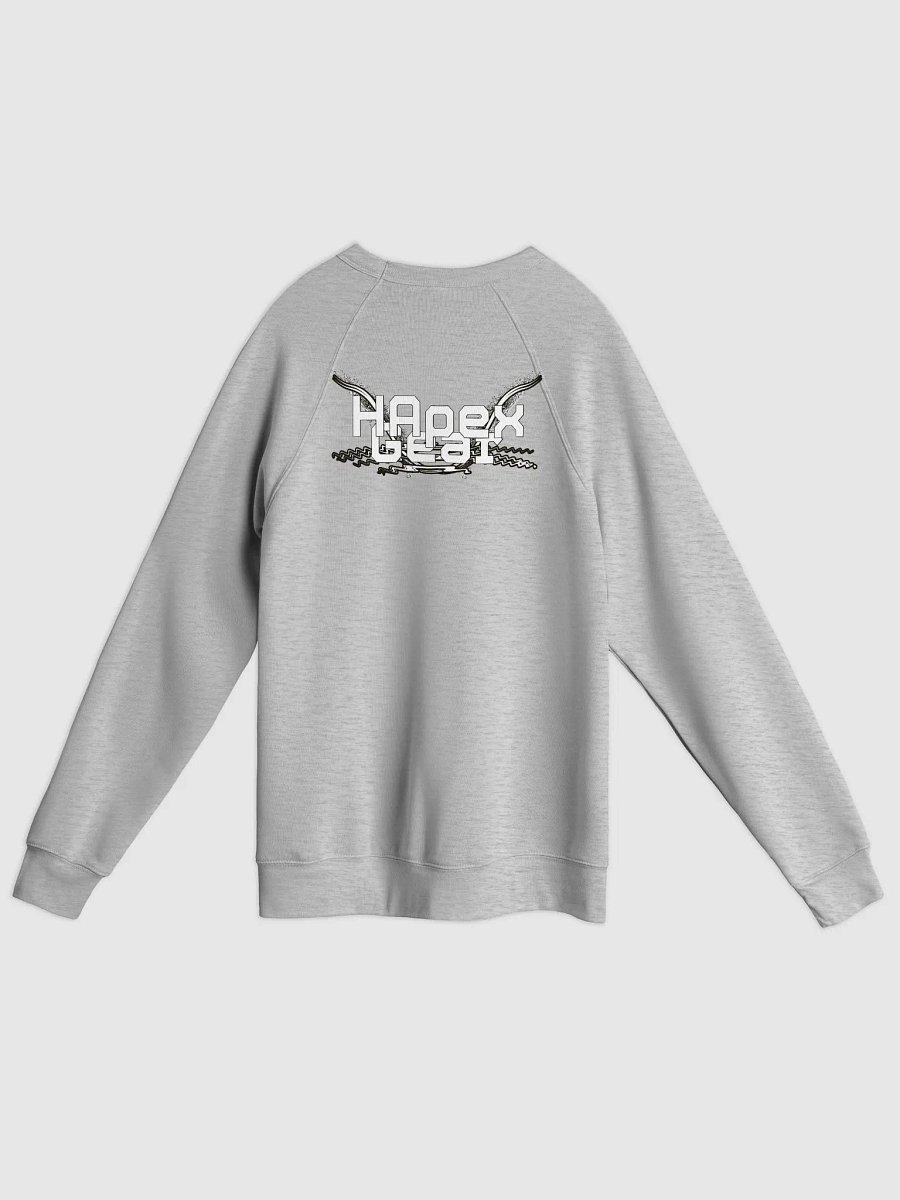 Unisex Sponge Fleece Raglan Sweatshirt - White HApex Gear White Logo product image (8)