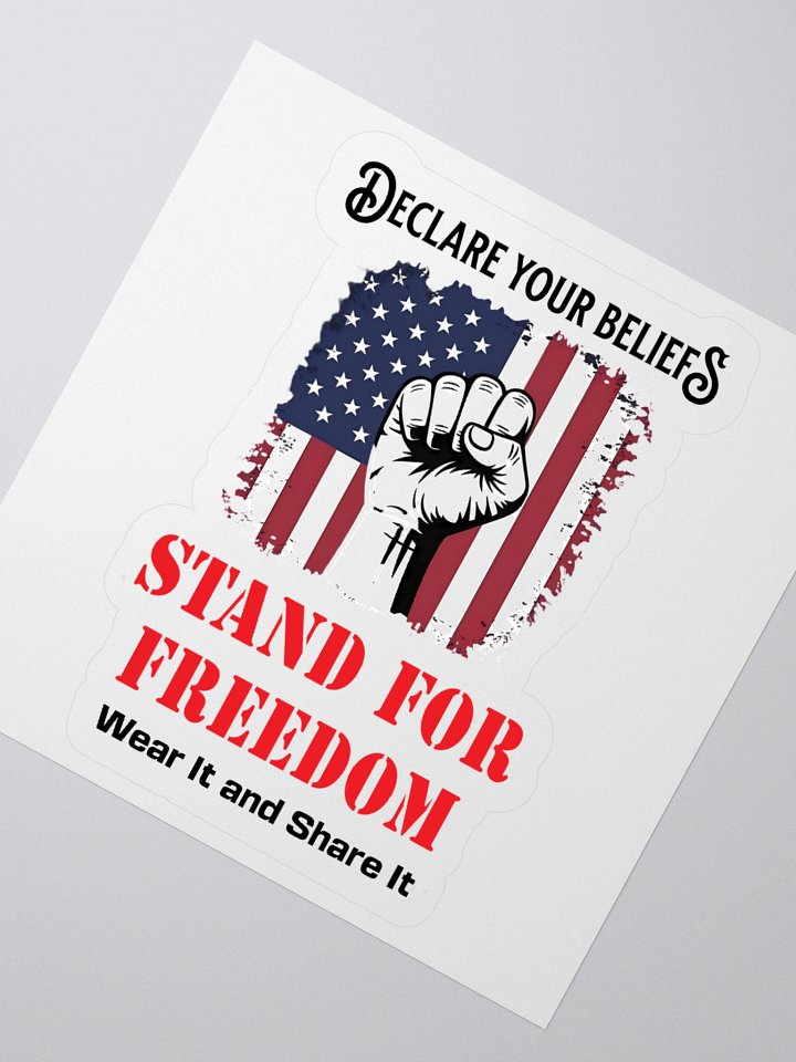 Stand For Freedom Fist Kiss Cut Stickers product image (4)