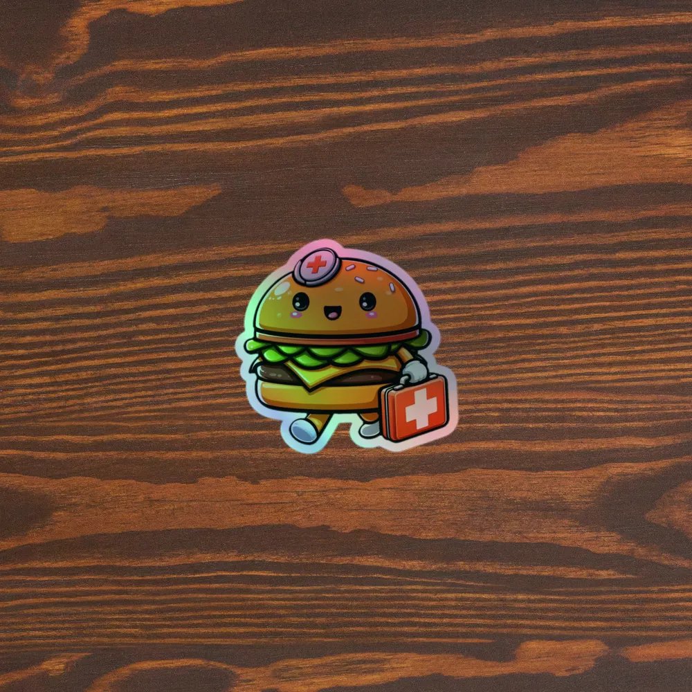 Dr. Burger Holographic Sticker Sheet product image (5)