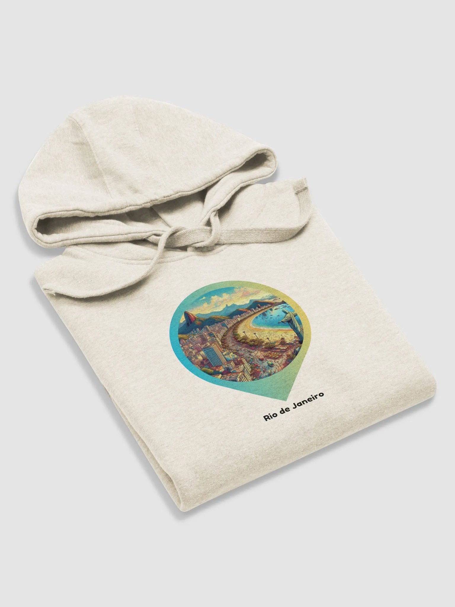 Coastal Cityscape Premium Hoodie | I Design Rio de Janeiro product image (6)