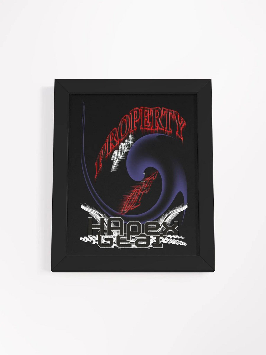 New Property Of HApex Gear 2024 Framed Black High-Quality Poster product image (1)