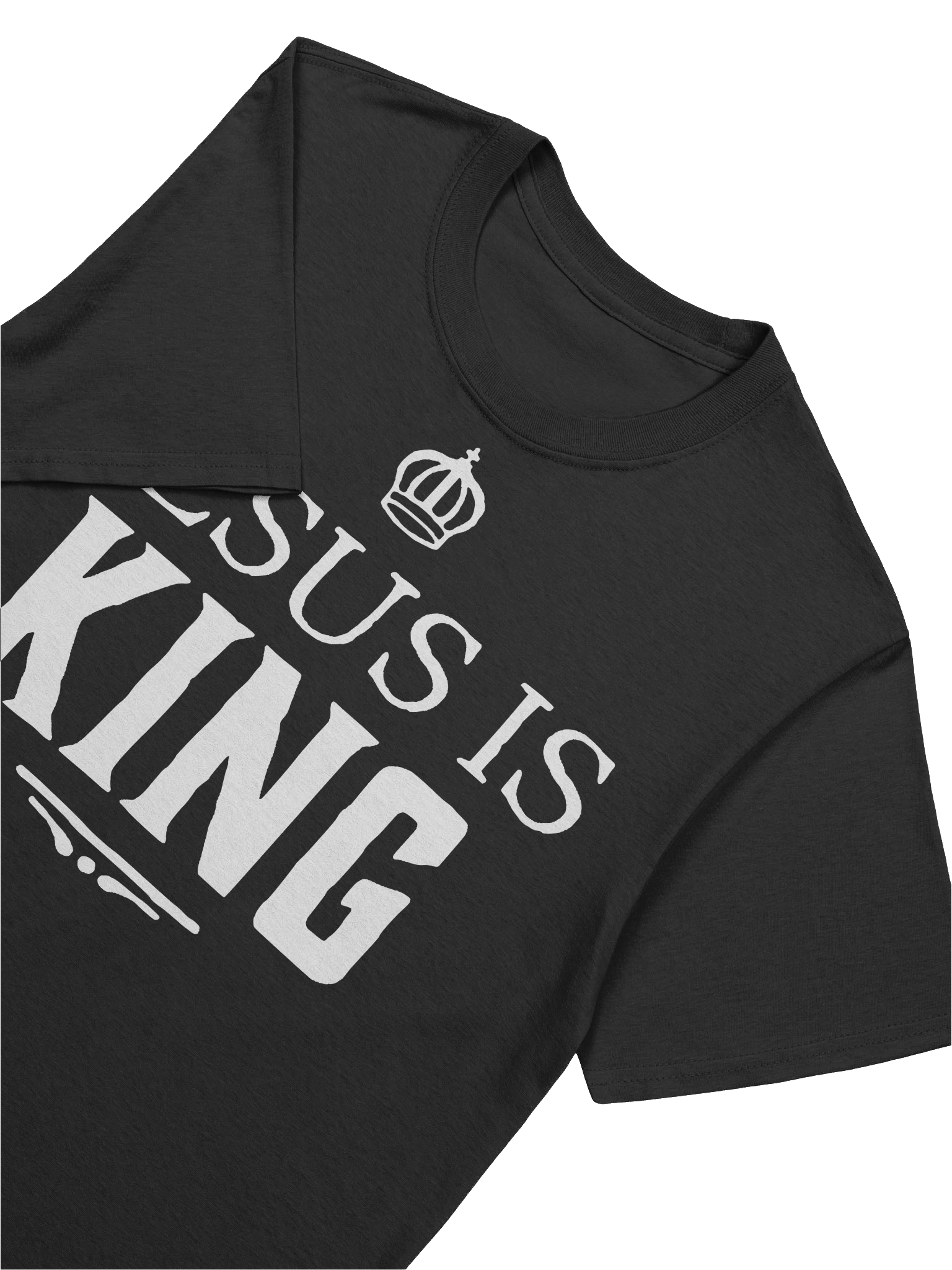 Black Christian Shirt Jesus Is King product image (8)