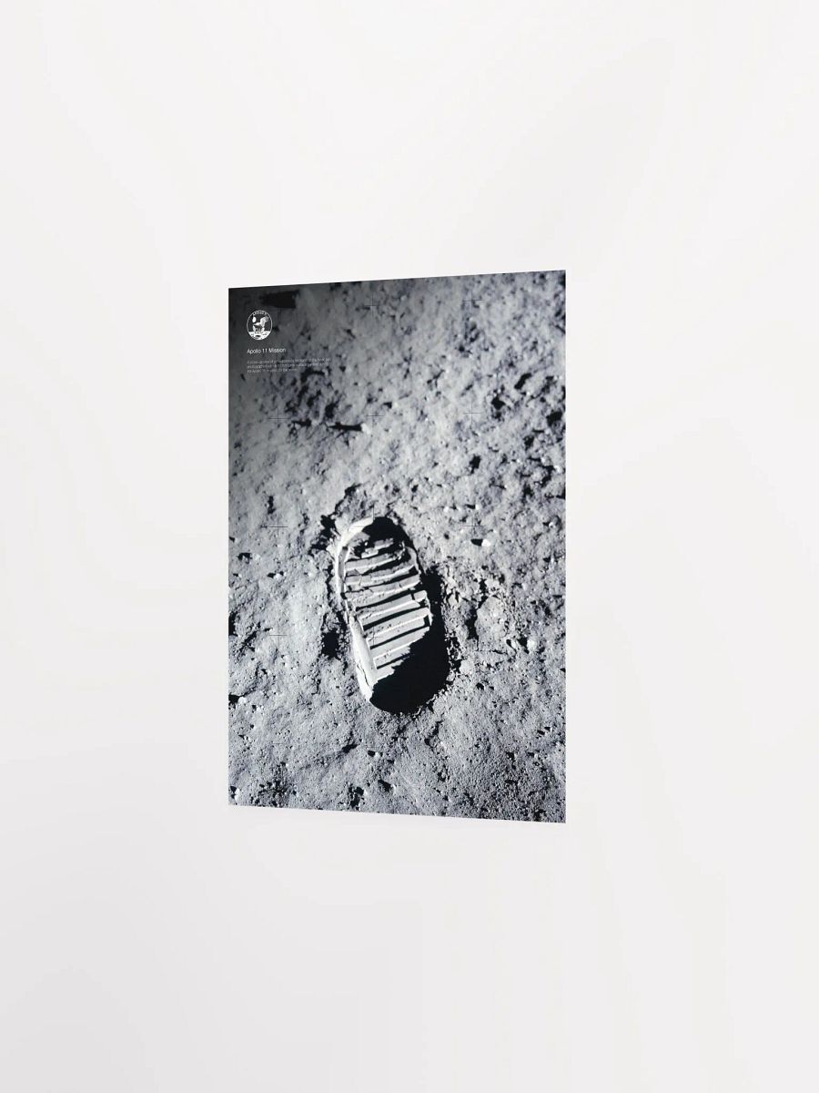 NASA Apollo 11: Moon footprint, 1969 — space poster, space art, photo poster, NASA print, space wall decor product image (8)