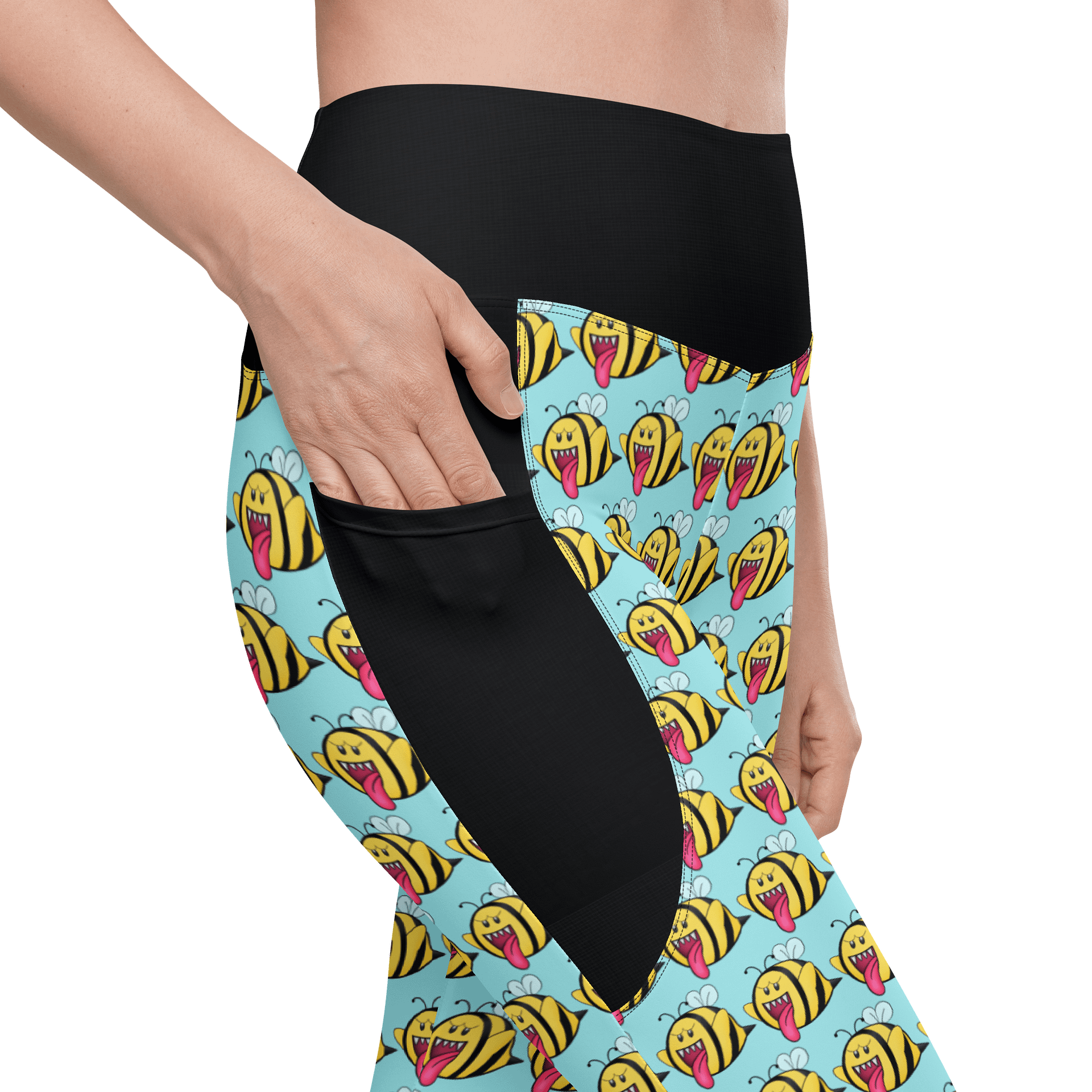 Boo-Bees Leggings w/Pockets (Blue) product image (10)