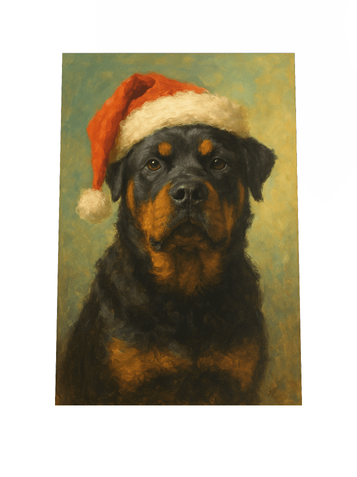 Santa Rottweiler Poster product image (2)