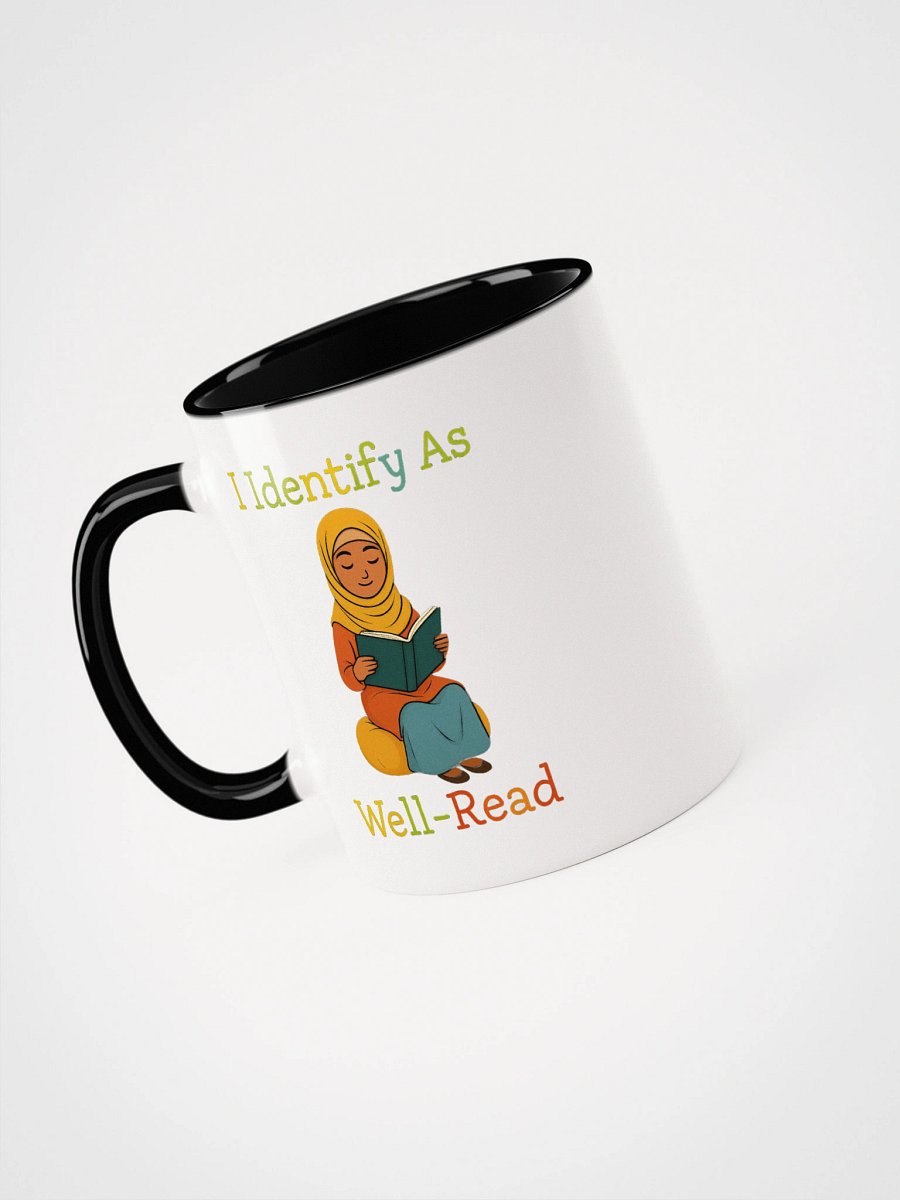 I Identify as Well-Read Muslim Girl Reading Accent Mug product image (6)