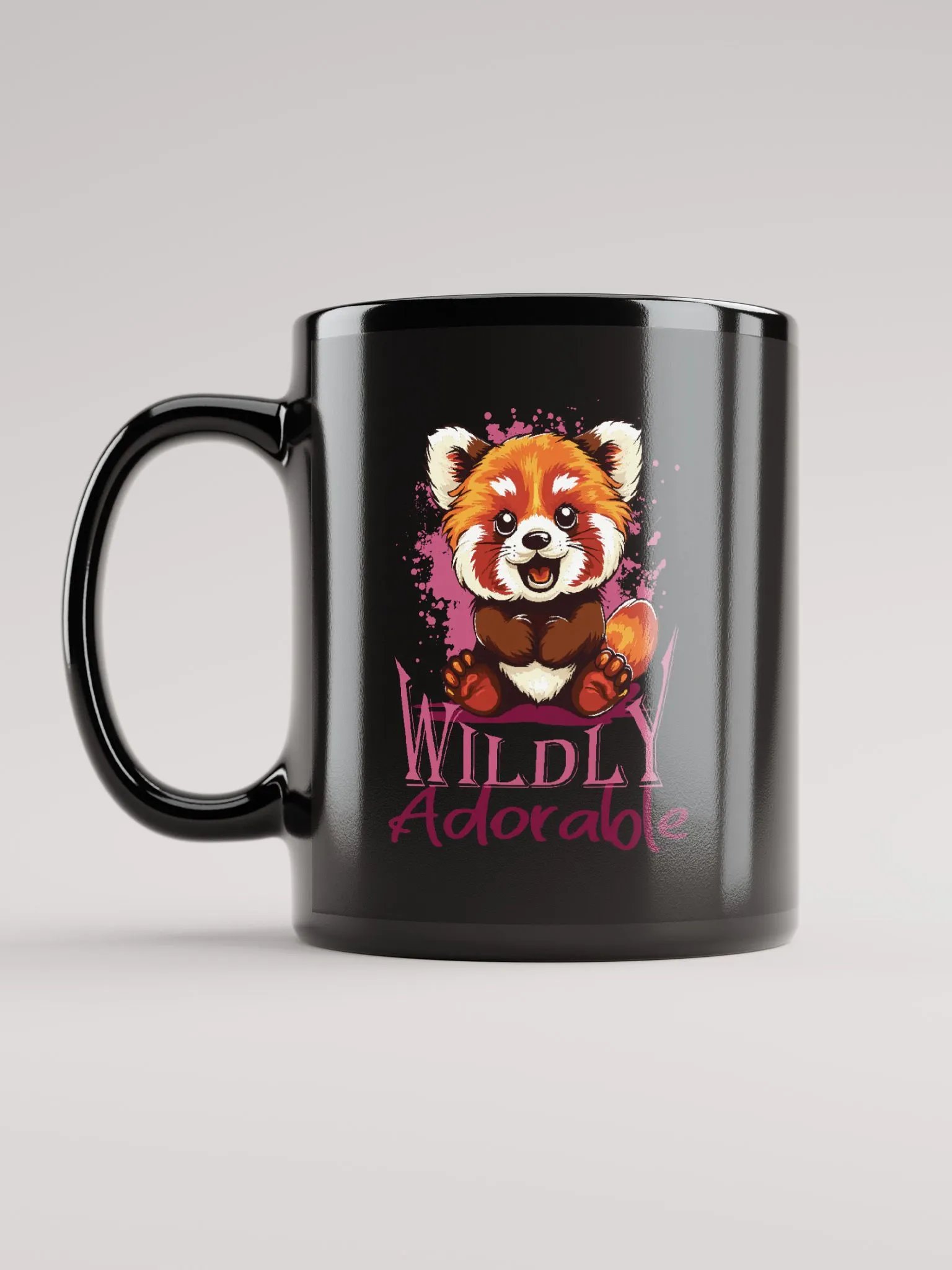 Wildly Adorable Red Panda | Black Mug product image (11)
