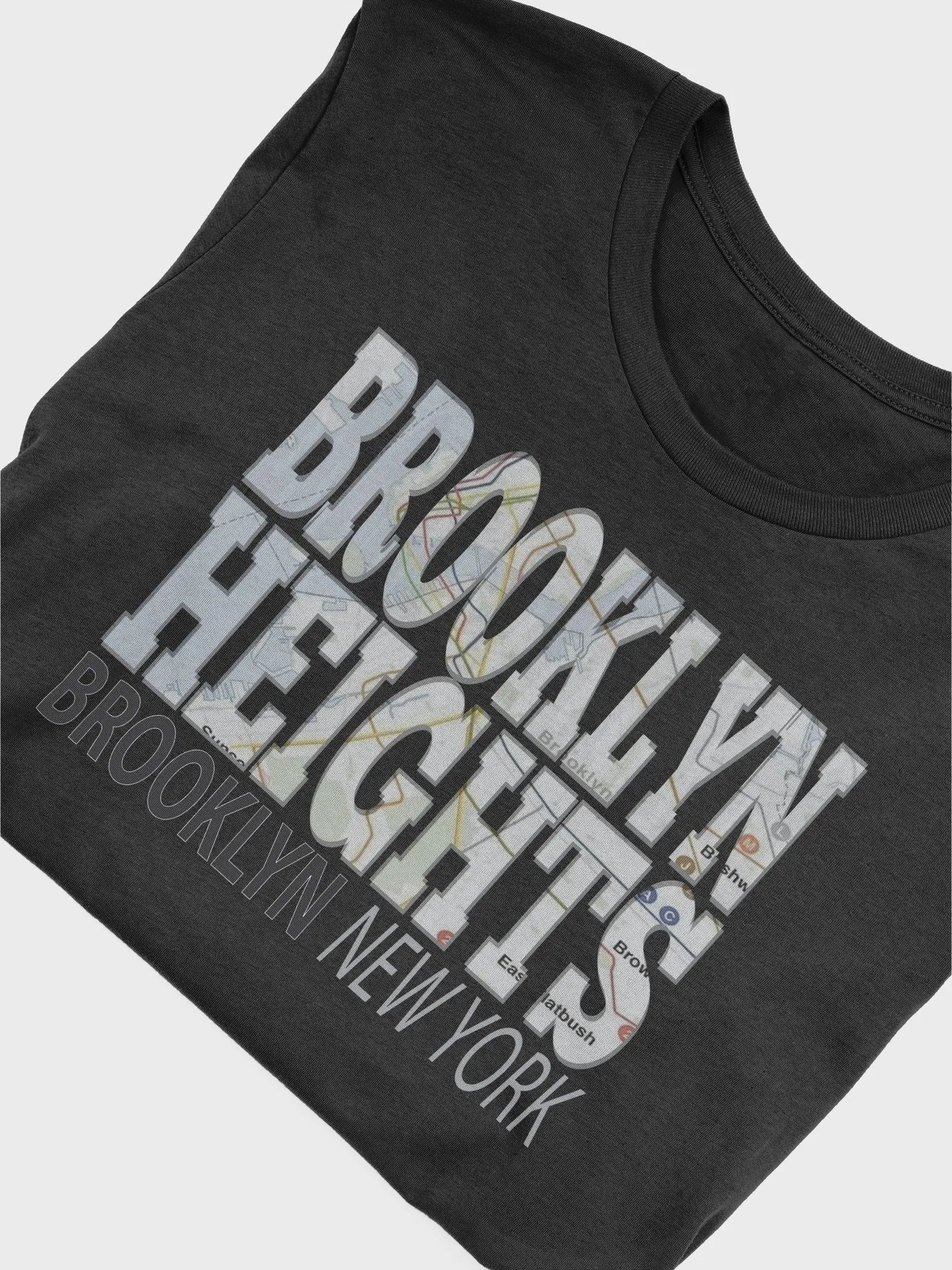 Fun Cool Brooklyn Heights Brooklyn New York with Subway Map T-Shirt product image (5)