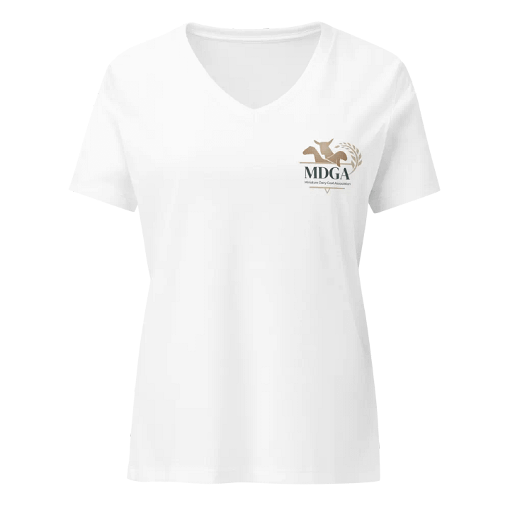 MDGA Color Logo Front - White V-Neck product image (1)
