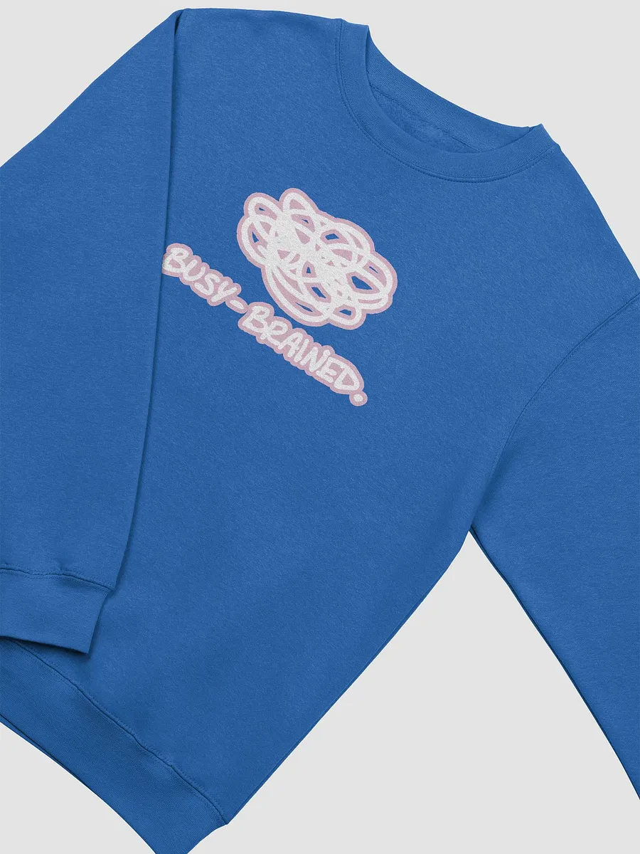 BUSY-BRAINED (lined design, #E1B9CE) printed crewneck product image (19)