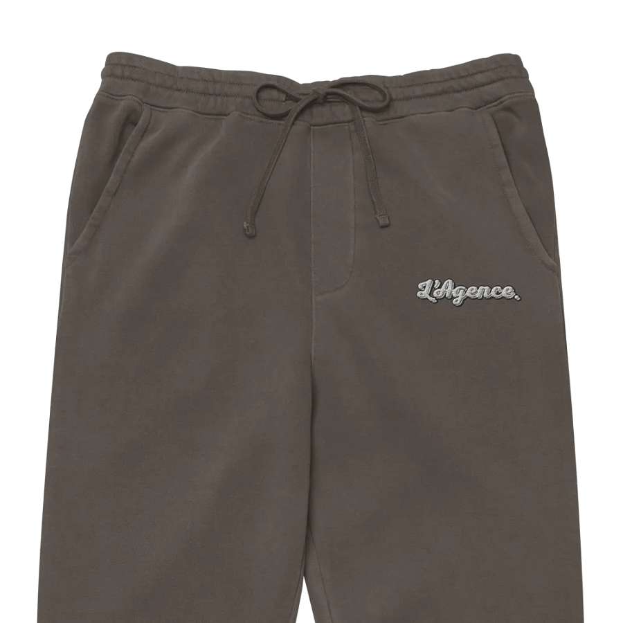 L'AGENCE EMBROIDERED SWEATPANTS BLACK product image (1)