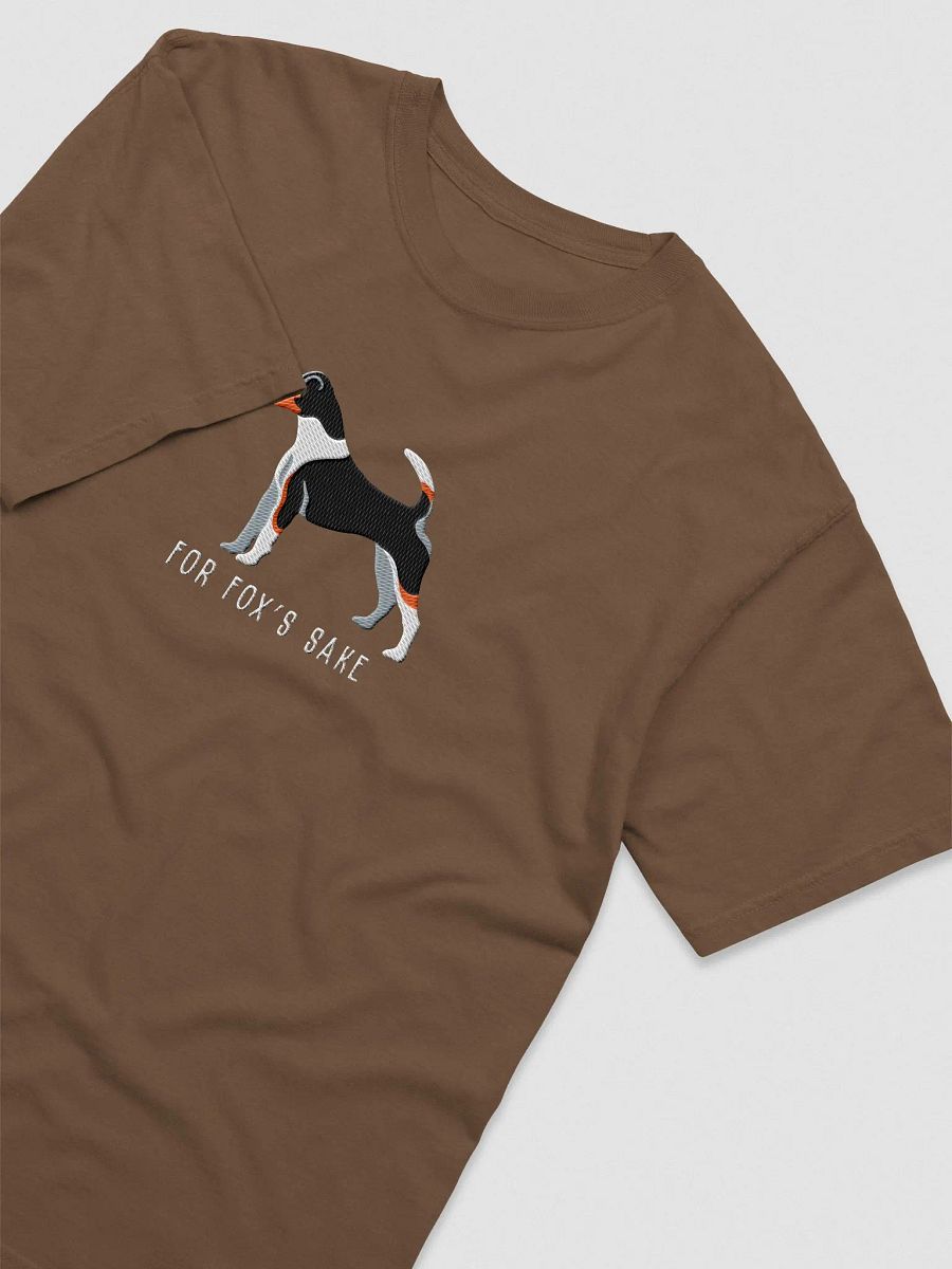 For Fox's Sake T-Shirt(Embroidered) of a Smooth Fox Terrier(Tricolor 2) product image (6)