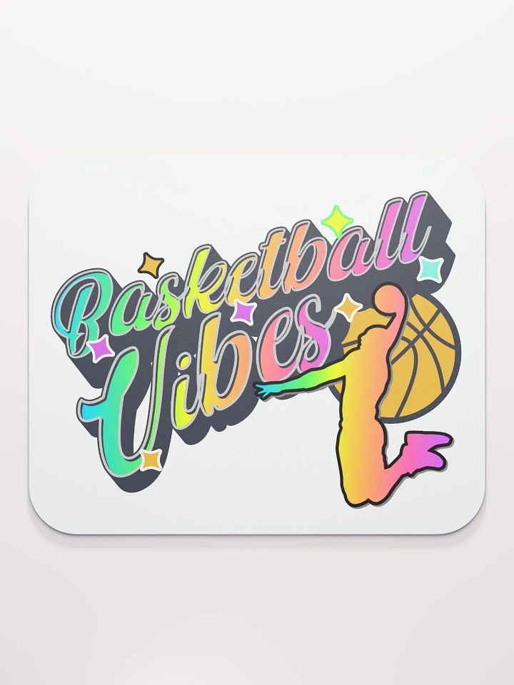 Basketball Vibes Rainbow Dreams Mouse Pad product image (2)