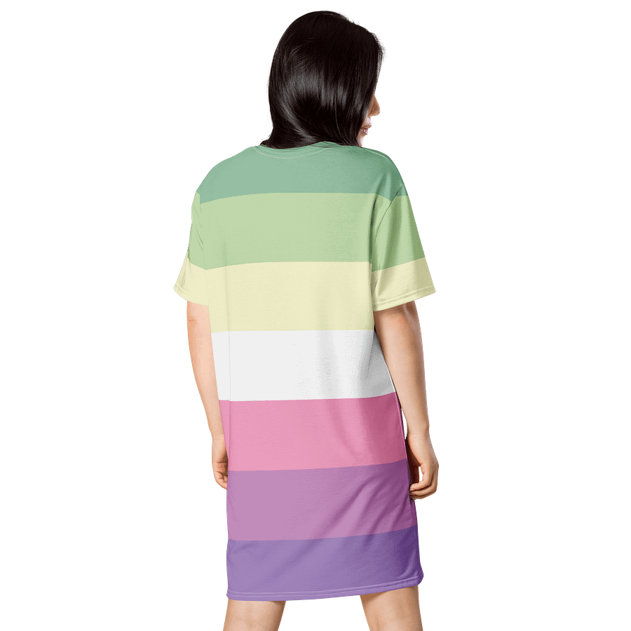 Genderfae Pride Flag T-shirt Dress product image (2)