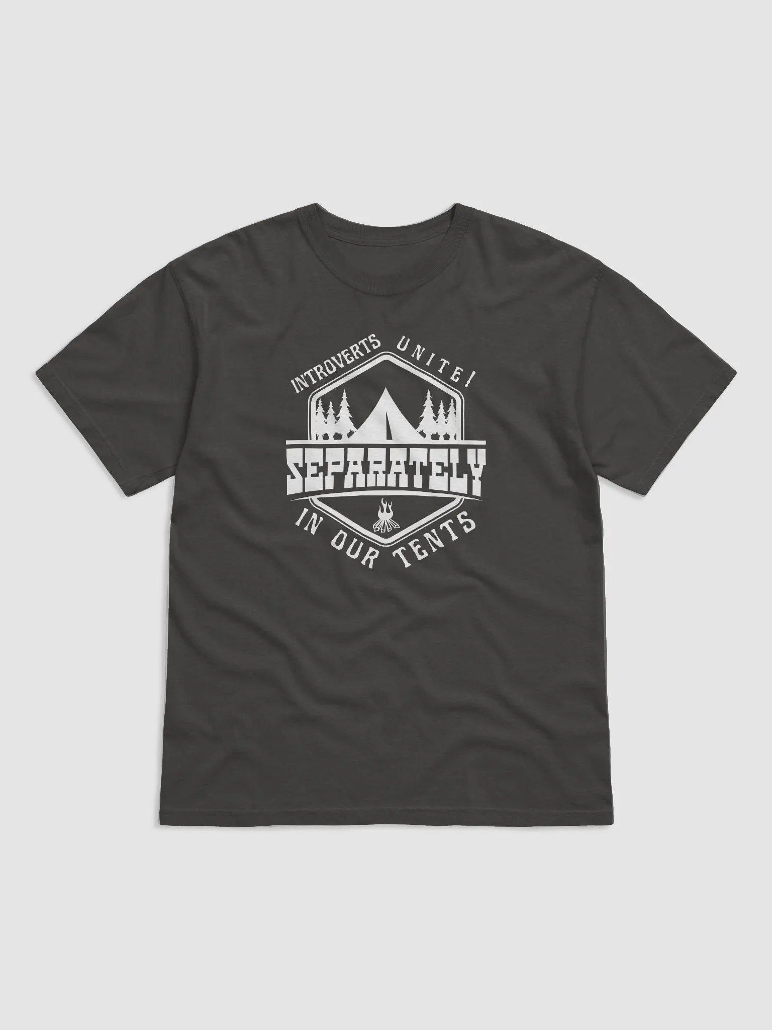 Funny sarcastic camping introvert dark T-shirt product image (14)