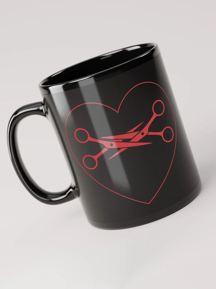 Scissors Love - Valentine's Day - Black Mug product image (1)