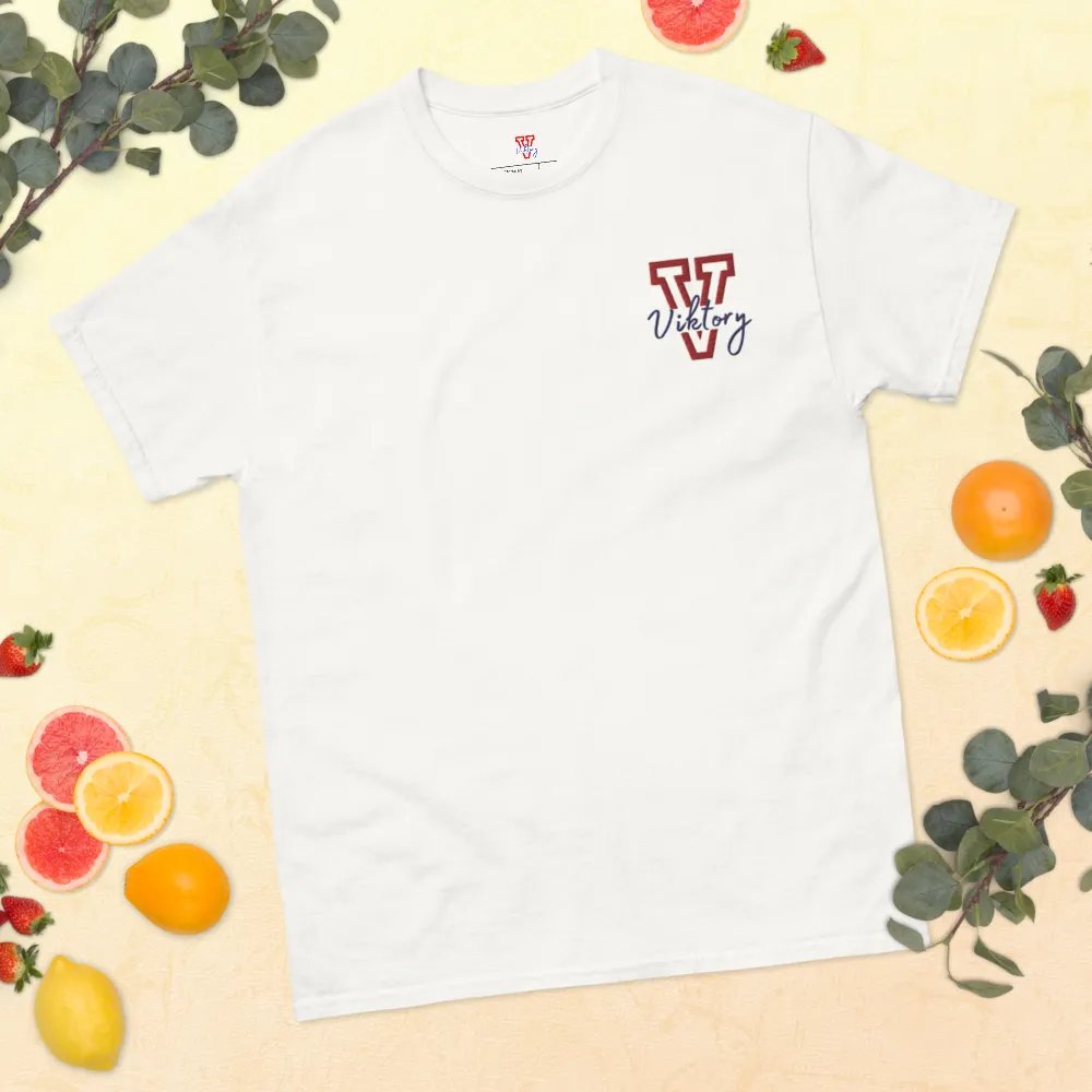 Adult Shirt White (red & blue logo) product image (11)