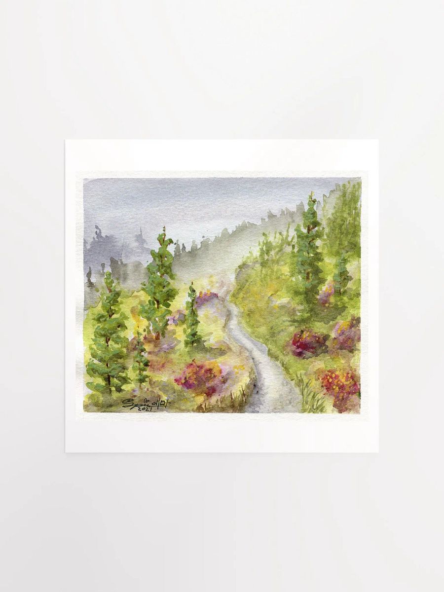 Misty Vibes Watercolor Print product image (1)
