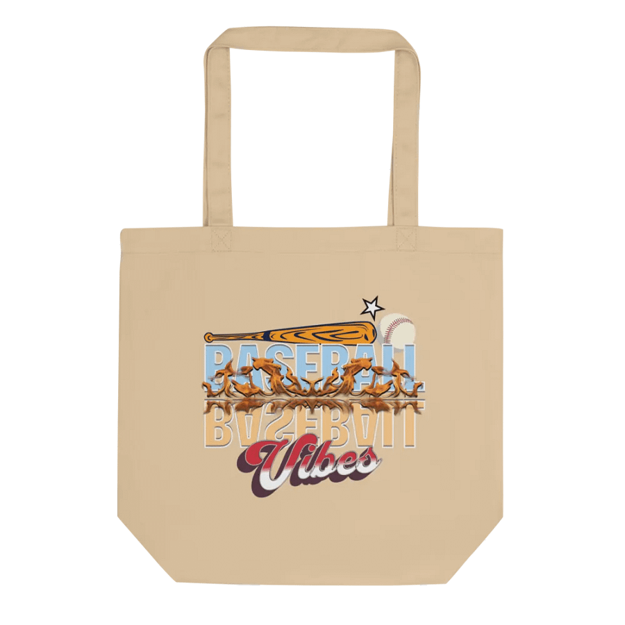 Baseball Flaming Vibes Tote Bag product image (1)
