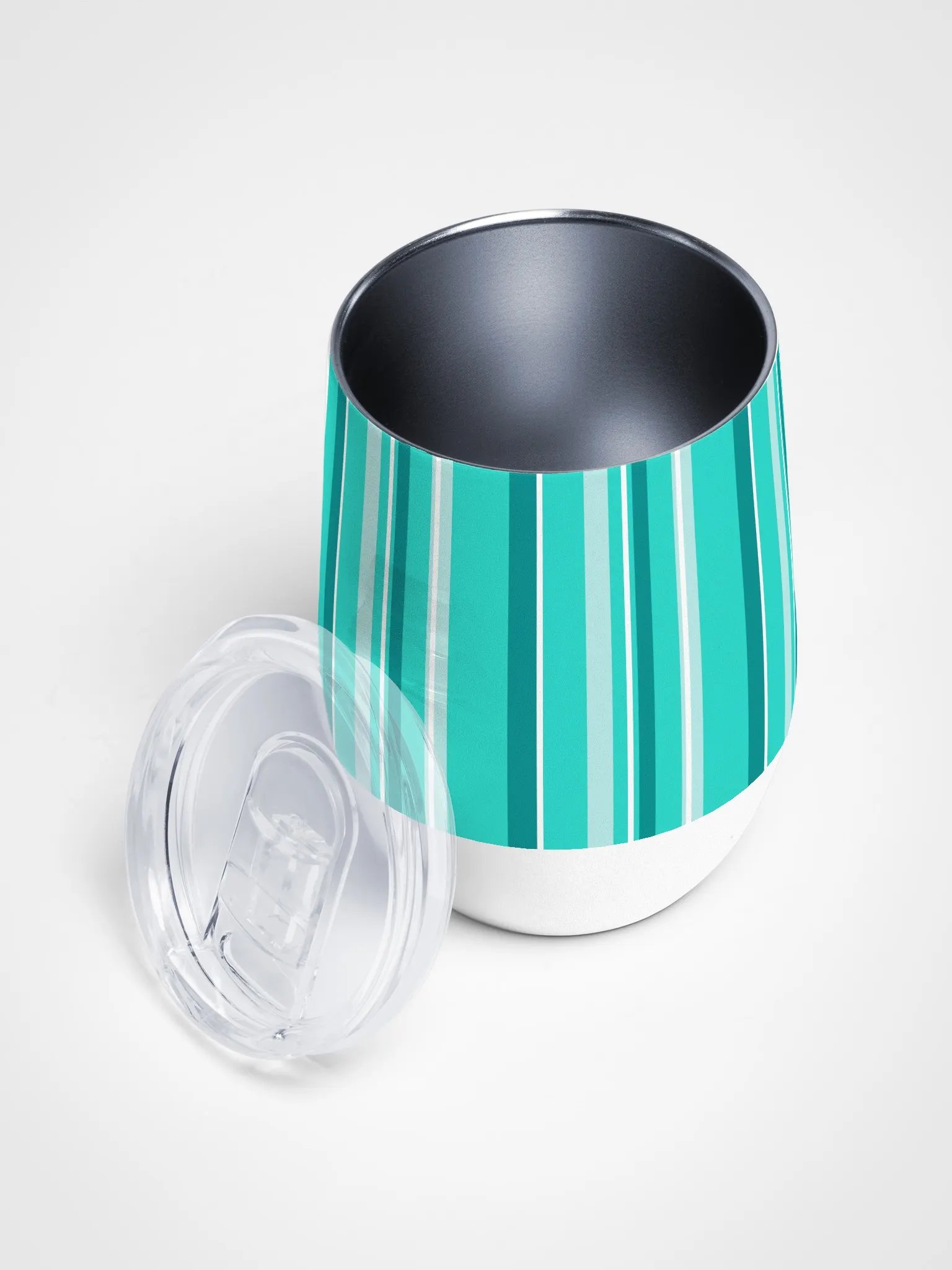 Party Time! Teal Stripe Wine Tumbler product image (4)