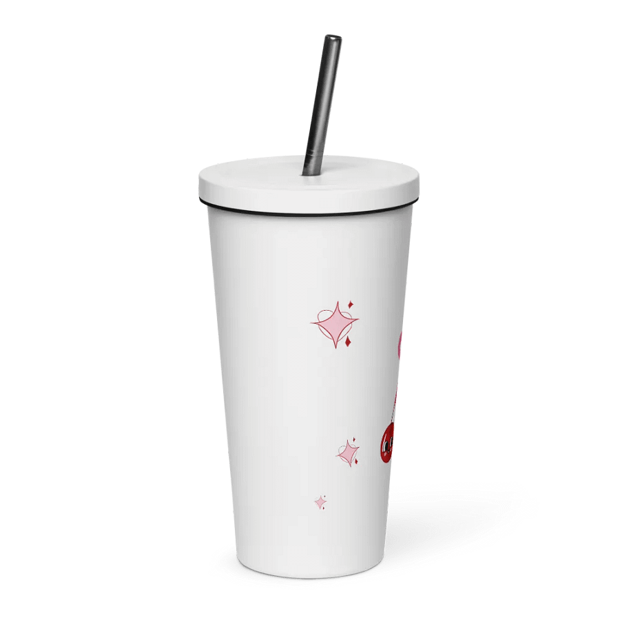 CHERRY BUNCH CUP W/STRAW product image (4)