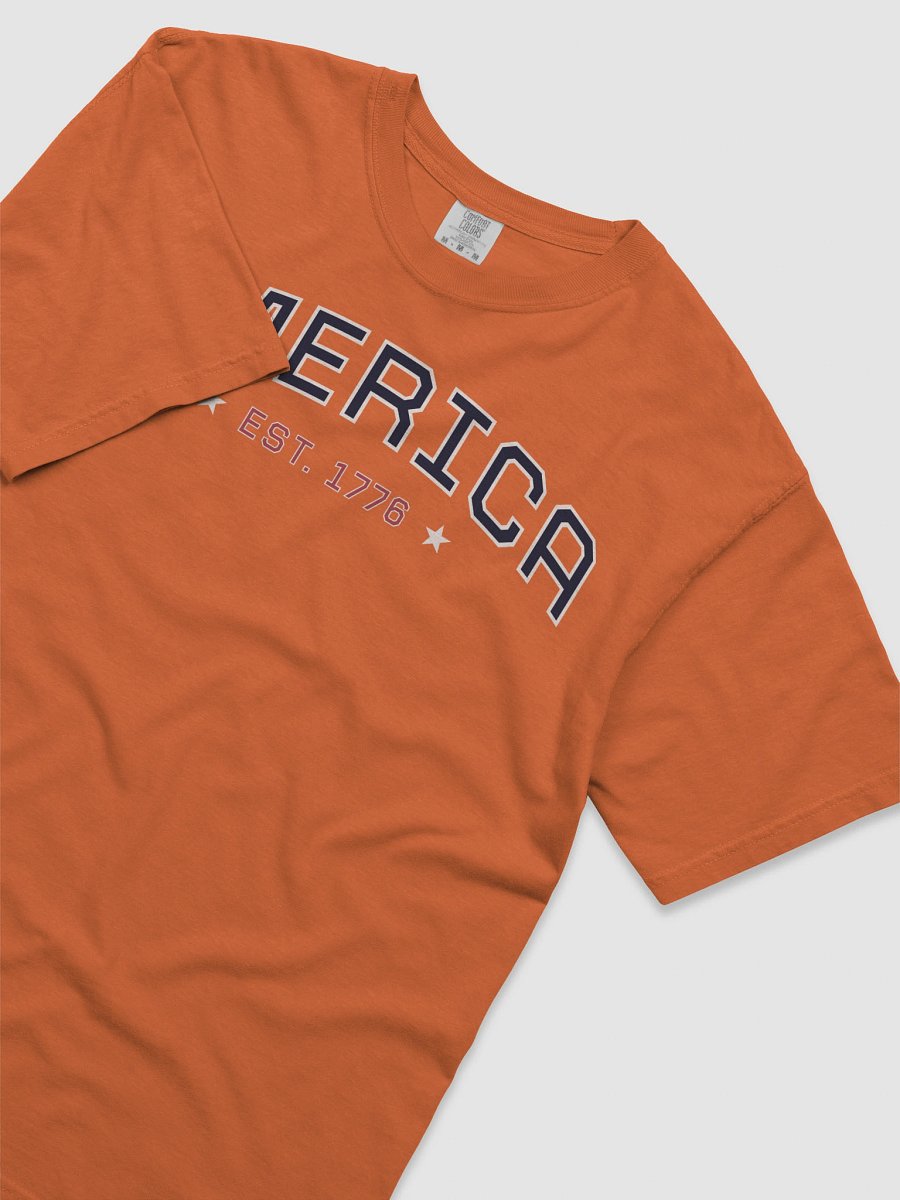 America Typography Unisex Garment-Dyed T-shirt product image (56)