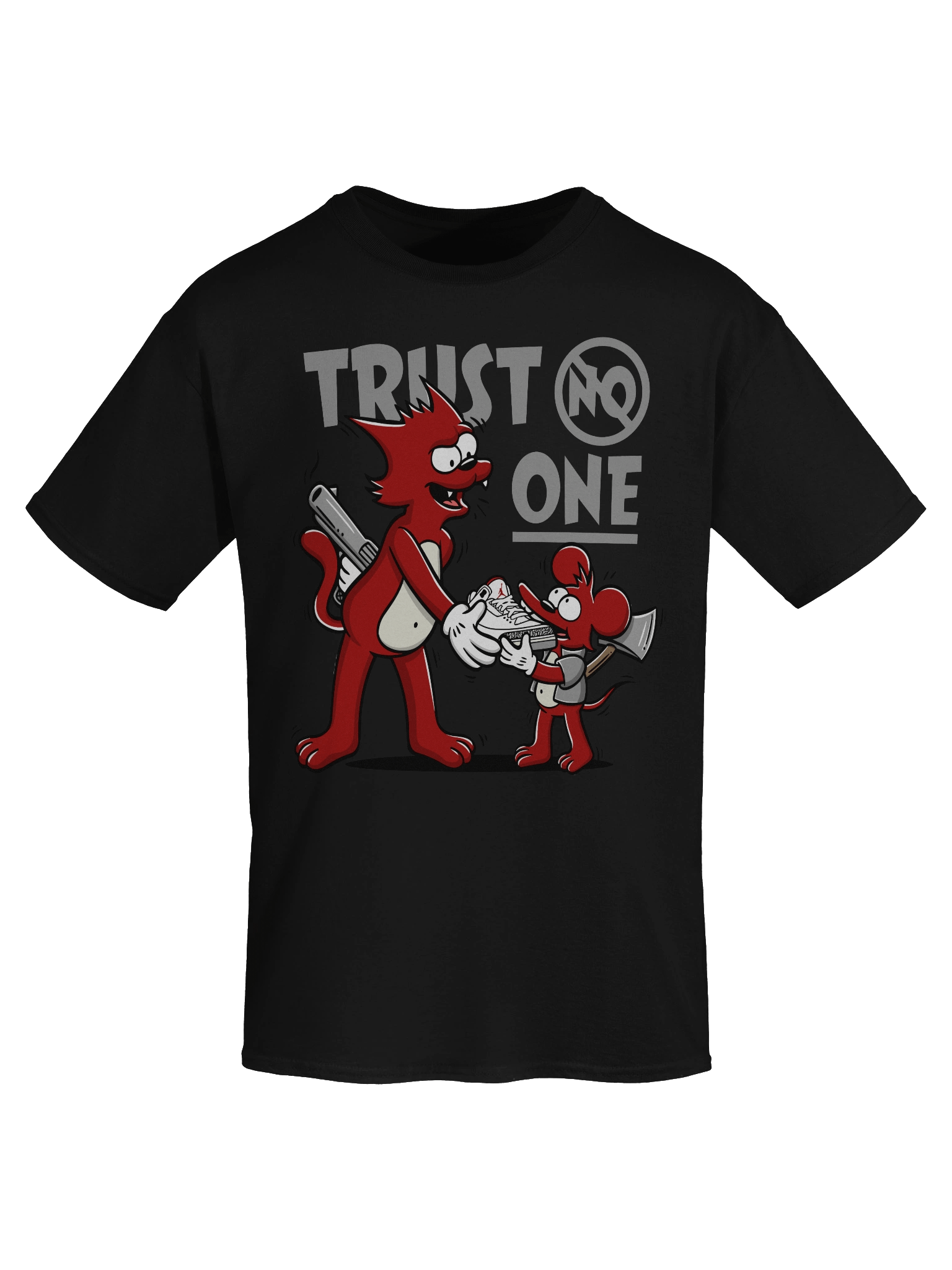 Trust No One Cartoon T-Shirt product image (7)