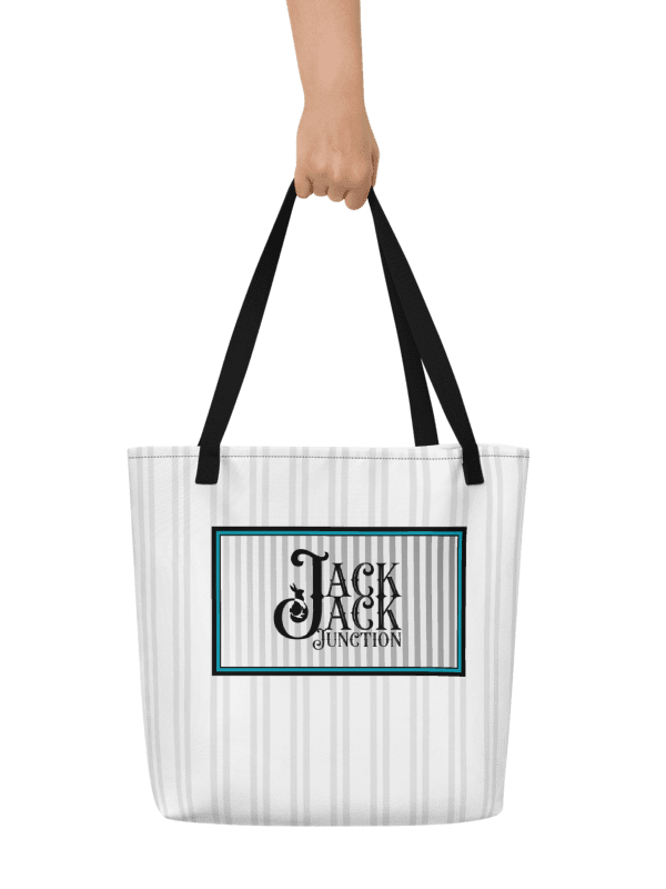 Pawsome Stripes Junction Label Tote Bag product image (1)
