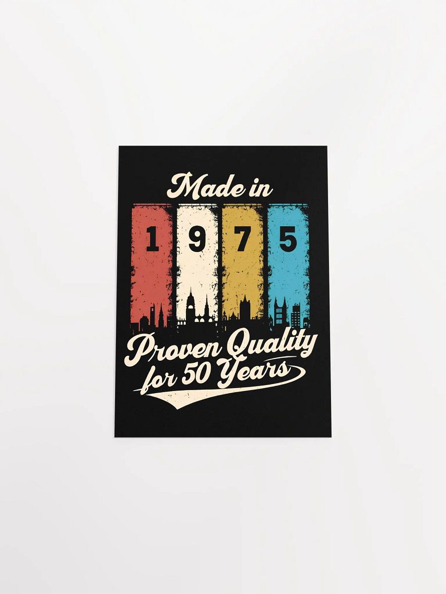 Proven Quality: Made in 1975 Vintage Matte Poster product image (14)