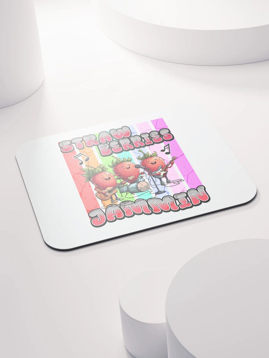 Strawberries Jammin Band Mouse Pad product image (4)