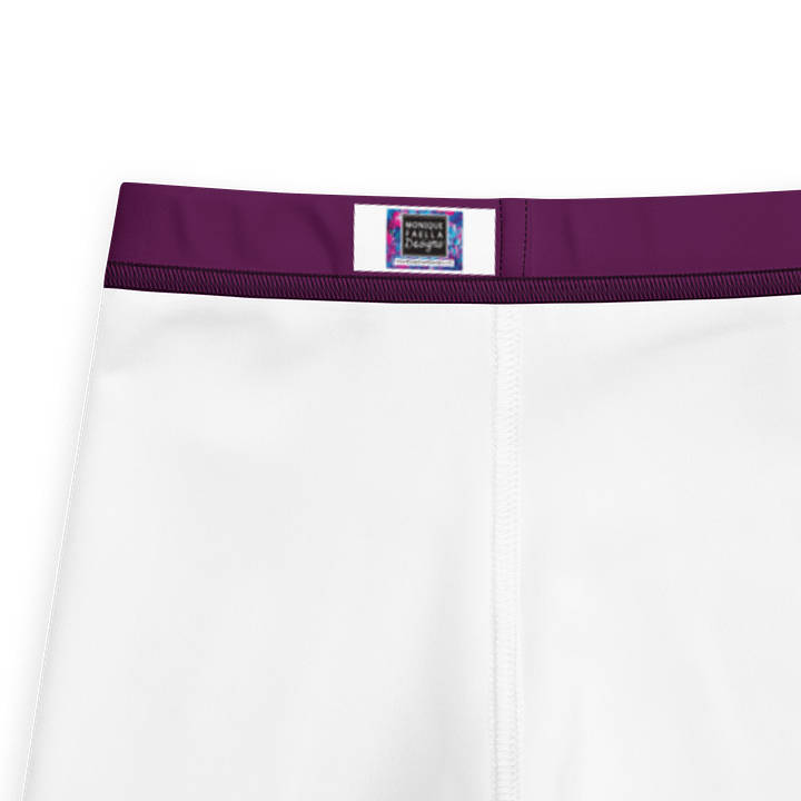 🎨Girls’ | Little Kids | Cape Cuties by BRN.2C.C.™| Leggings 💫| Pink Logo on Bold Purple Stripes product image (2)