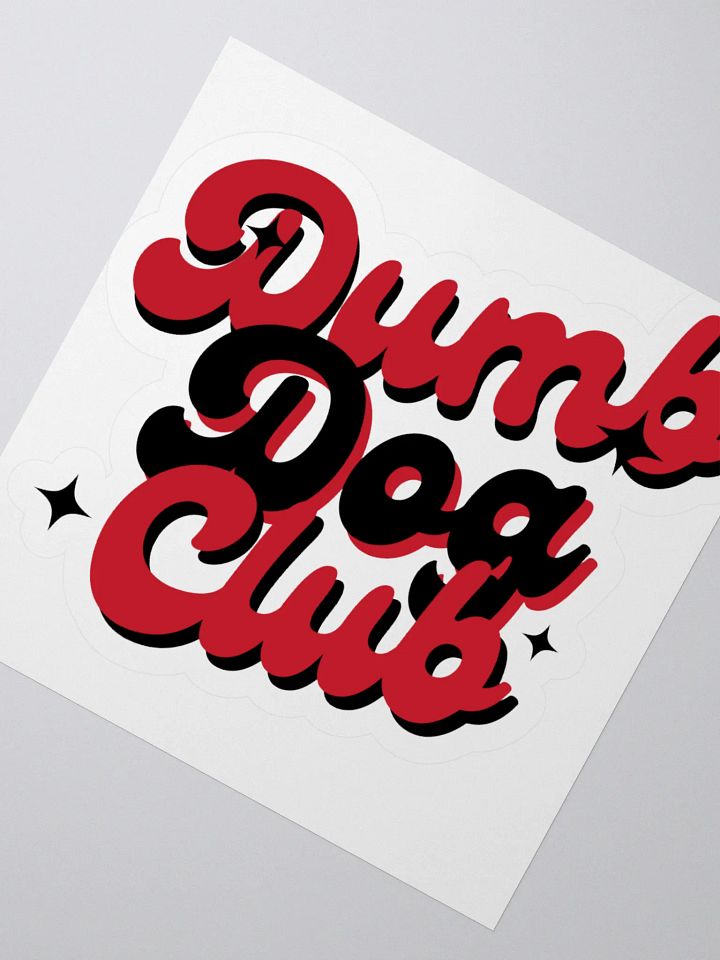 Dumb Dog Club Kiss Cut Stickers product image (5)
