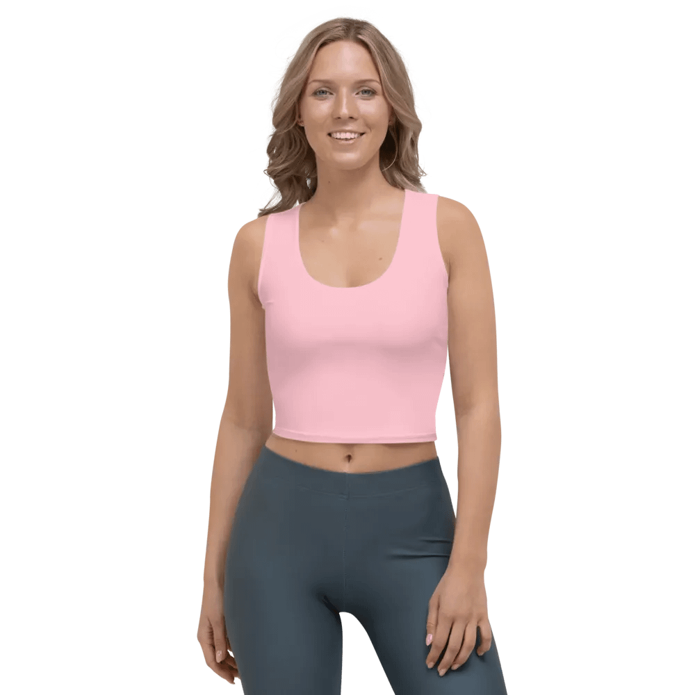 Plain Color Pink Crop Top product image (1)