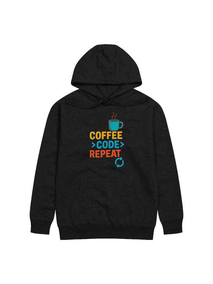 Coffee Code Repeat Unisex Premium Hoodie product image (1)
