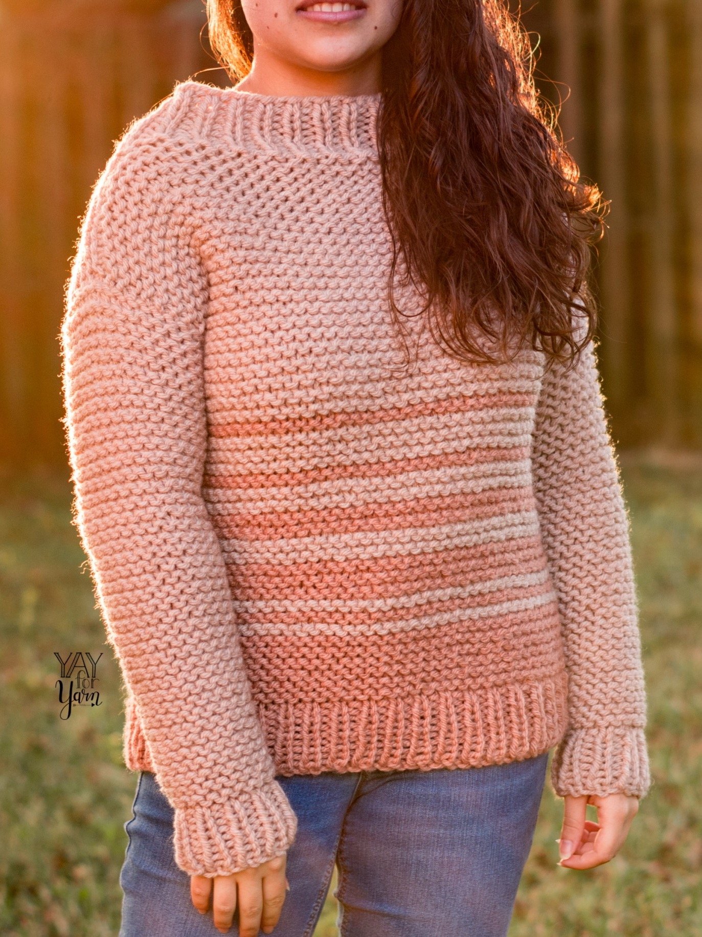 Dip Dye Sweater - PDF Knitting Pattern & Video Tutorial product image (1)